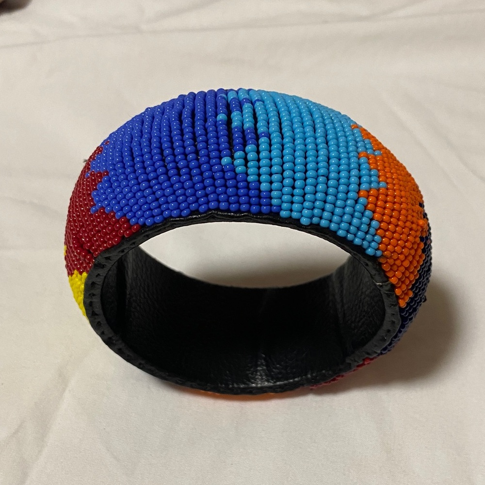 Colorful Beaded Cuff Bracelet
